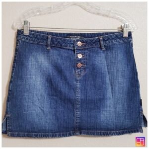 Y2K Rampage Dark Wash Denim Micro Mini Skirt 2000 Size 9